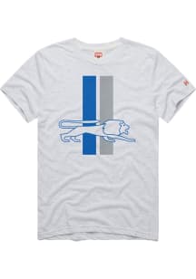 Homage Detroit Lions Ash Retro Logo Short Sleeve Fashion T Shirt