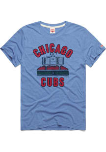 Homage Chicago Cubs Light Blue Scoreboard Short Sleeve Fashion T Shirt