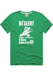 Homage Chicago Cubs Green Be Alert Short Sleeve Fashion T Shirt