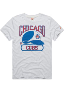 Homage Chicago Cubs Ash Helmet Short Sleeve Fashion T Shirt
