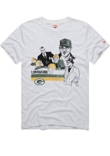 Vince Lombardi Green Bay Packers Ash Player Portrait Short Sleeve Fashion Player T Shirt
