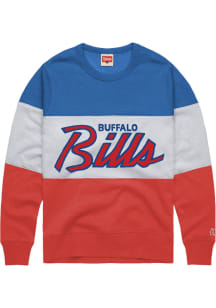 Homage Buffalo Bills Mens Blue Stripe Long Sleeve Fashion Sweatshirt