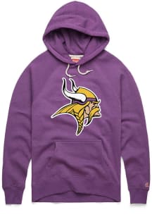 Homage Minnesota Vikings Mens Purple Logo Fashion Hood