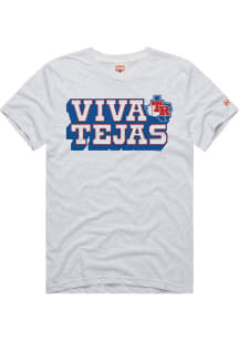 Homage Texas Rangers Ash Viva Tejas Short Sleeve Fashion T Shirt
