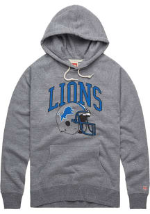 Homage Detroit Lions Mens Grey Arch Over Helmet Fashion Hood