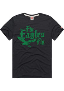 Homage Philadelphia Eagles Black Fly Eagles Fly Short Sleeve Fashion T Shirt