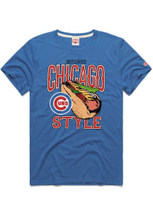 Homage Chicago Cubs Blue Flavortown Short Sleeve Fashion T Shirt