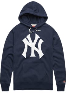 Homage New York Yankees Mens Navy Blue Cap Logo Fashion Hood