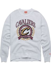 Homage Cleveland Cavaliers Mens Ash Crest Long Sleeve Fashion Sweatshirt