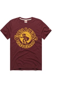 Homage Cleveland Cavaliers Maroon 1971 Logo Short Sleeve Fashion T Shirt