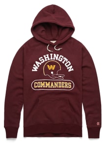 Homage Washington Commanders Mens Maroon Throwback Helmet Fashion Hood