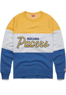Homage Indiana Pacers Mens Navy Blue Stripe Long Sleeve Fashion Sweatshirt