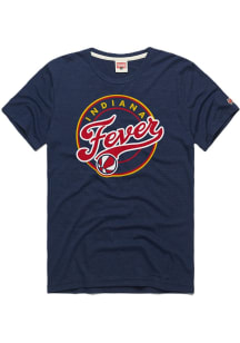 Homage Indiana Fever Navy Blue Logo Short Sleeve Fashion T Shirt