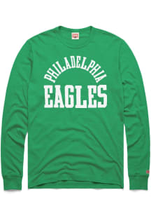 Homage Philadelphia Eagles Kelly Green Classic Long Sleeve Fashion T Shirt