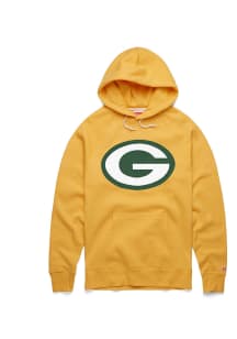 Homage Green Bay Packers Mens Yellow Logo Fashion Hood