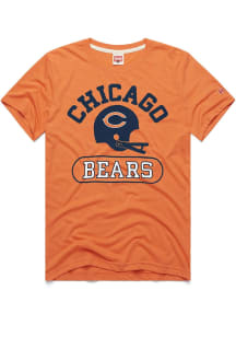 Homage Chicago Bears Orange Helmet Pill Short Sleeve Fashion T Shirt