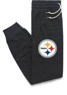 Homage Pittsburgh Steelers Mens Black Logo Fashion Sweatpants