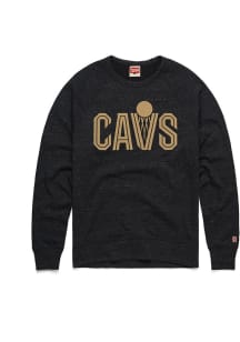 Homage Cleveland Cavaliers Mens Black Wordmark Long Sleeve Fashion Sweatshirt