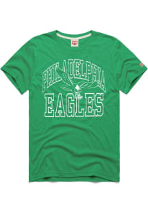 Homage Philadelphia Eagles Kelly Green Arch Short Sleeve Fashion T Shirt
