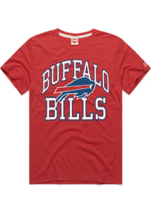 Homage Buffalo Bills Red Block Arch Short Sleeve Fashion T Shirt