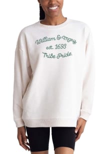 William & Mary Tribe Womens Gold Warmup Crew Sweatshirt