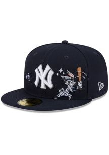 New Era New York Yankees Mens Navy Blue Looney Tunes 59FIFTY Fitted Hat