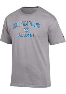 Champion BYU Cougars Grey Logo Alumni Jersey Short Sleeve T Shirt