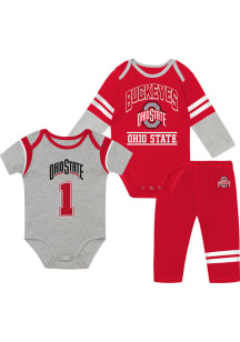 Ohio State Buckeyes Infant Red Double Up Set Top and Bottom