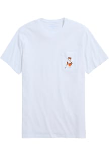 Vineyard Vines Clemson Tigers White Whale Golf Short Sleeve T Shirt