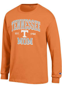 Champion Tennessee Volunteers Orange EST Date Mom Jersey Long Sleeve T Shirt