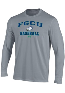 Under Armour Florida Gulf Coast Eagles Grey Baseball Performance Long Sleeve T Shirt