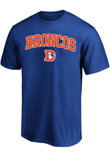 Denver Broncos Mens Blue Retro Logo Big and Tall T-Shirt