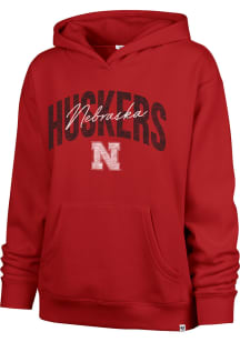 47 Nebraska Cornhuskers Womens Red Muse Hooded Sweatshirt
