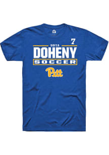 Sofia Doheny Pitt Panthers Blue NIL Stacked Box Short Sleeve Player T Shirt