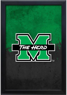 Marshall Thundering Herd Snap Frame LED Sign - Black
