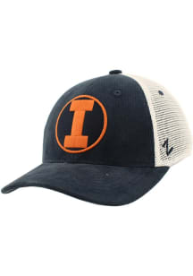 Zephyr Illinois Fighting Illini Scoop Trucker Adjustable Hat - Navy Blue