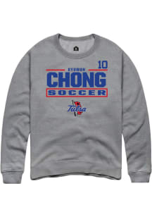 Gyuwon Chong Tulsa Golden Hurricane Mens Graphite NIL Stacked Box Player Crew