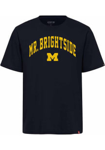 Michigan Wolverines Navy Blue Mr. Brightside Short Sleeve Fashion T Shirt