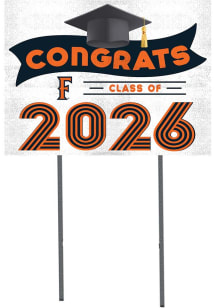 Cal State Fullerton Titans KH Sports Fan Class of 2026 Yard Sign - Orange