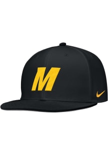Nike Missouri Tigers Mens Black Aero True On-Field Baseball Fitted Hat