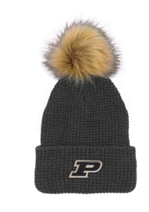 LogoFit Purdue Boilermakers Dark Grey Belgian Womens Knit Hat