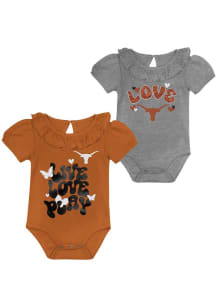 Texas Longhorns Baby Burnt Orange Hop Base Set One Piece