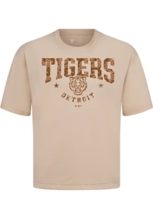 Levelwear Detroit Tigers Oatmeal Signature Knit Archway Camo Short Sleeve Fashion T Shirt