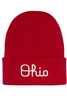 LogoFit Ohio State Buckeyes Red North Pole Youth Knit Hat