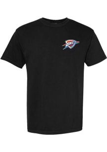 Something Inked Oklahoma City Thunder Black Mascot Short Sleeve T Shirt