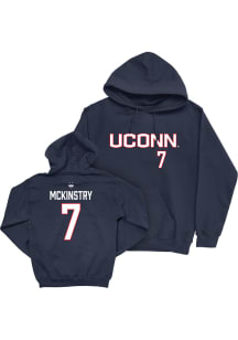 Tyler Mckinstry Campus Ink UConn Huskies Youth NIL Sideline Long Sleeve Player Hoodie Navy Blue