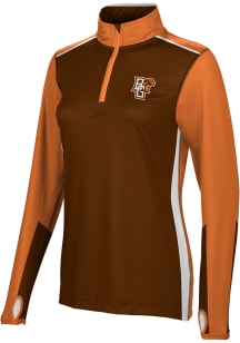 ProSphere Bowling Green Falcons Womens Orange Counter Qtr Zip