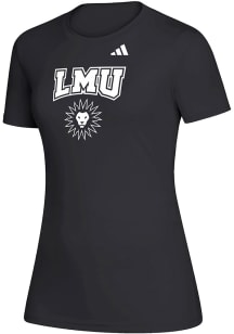 Adidas Loyola Ramblers Womens Black Heat Seal Creator Short Sleeve T-Shirt