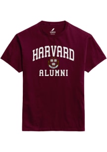 League Harvard Crimson Maroon Alumni Short Sleeve T Shirt