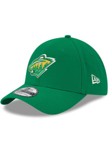 New Era Minnesota Wild Mens Black Alternate Team Logo Classic 39THIRTY Flex Hat
